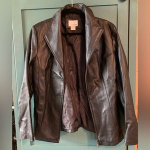 EU Women’s Leather Coat - Black